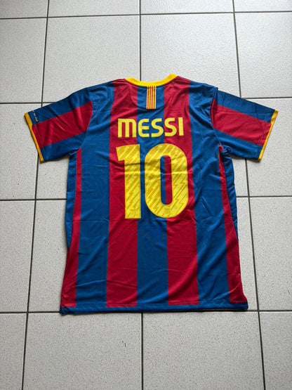 Maillot rétro FC Barcelone 2011 vu de dos, flocage MESSI numéro 10